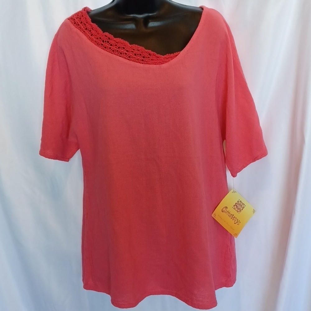 CottonWays Coral, Size 1, 22" pit to pit